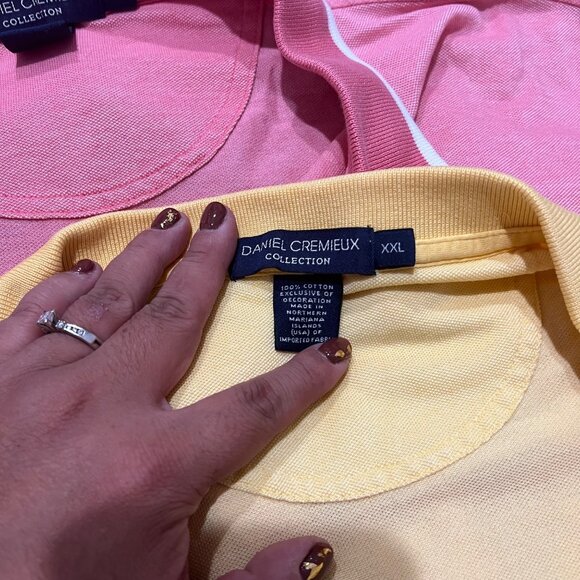 Daniel Cremieux 5 Primary Color Lot Short Sleeve Polo Shirt Mens Size 2XLarge - Picture 3 of 3